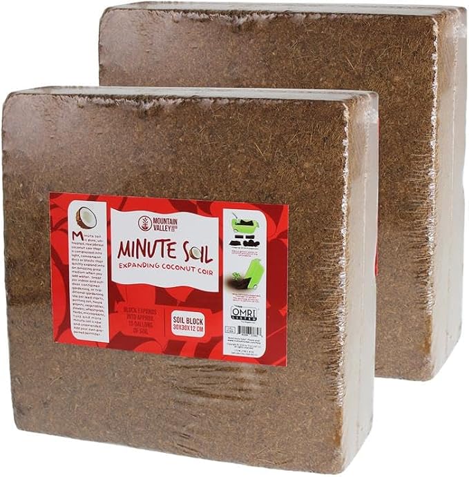 Minute Soil Block - Coco Coir - Compressed - Blocks & Bulk (2 Blocks)