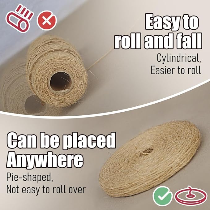 PerkHomy Garden Twine Strong Natural Jute 400 Feet Long Brown Twine for Gardening Tomato Climbing Plant Tie Floristry Crafts Gift Wrapping Packing Decor (Brown 2mm * 400feet)