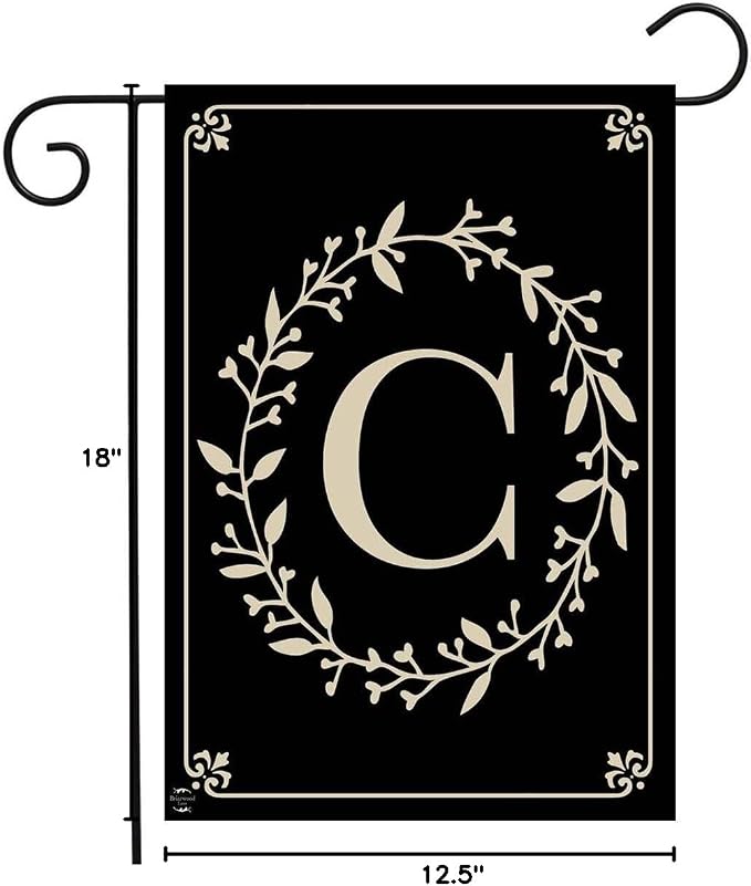 Briarwood Lane Classic Monogram Letter C Garden Flag