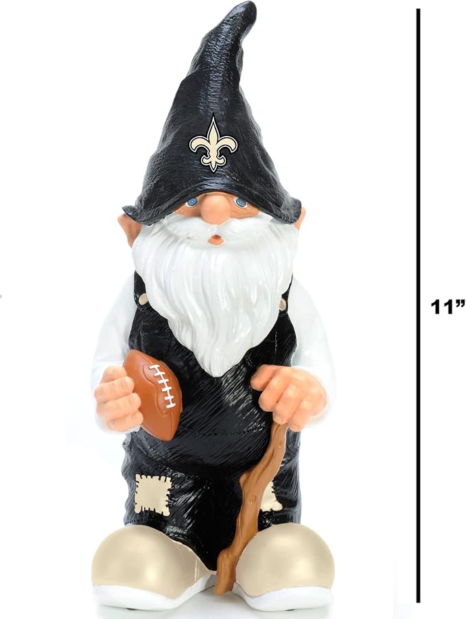 NFL Resin 11.5" Team Logo Outdoor Garden Statue Gnome