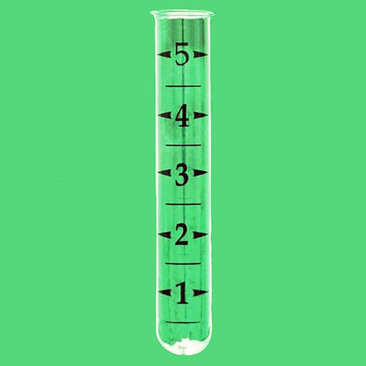 Natures Yard Glass Tube Rain Gauge Replacement 1" Tube with Top Lip