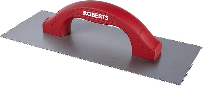 ROBERTS 49605 Dual-Notch Trowel for Installation of Residential and Commercial Carpet Flooring
