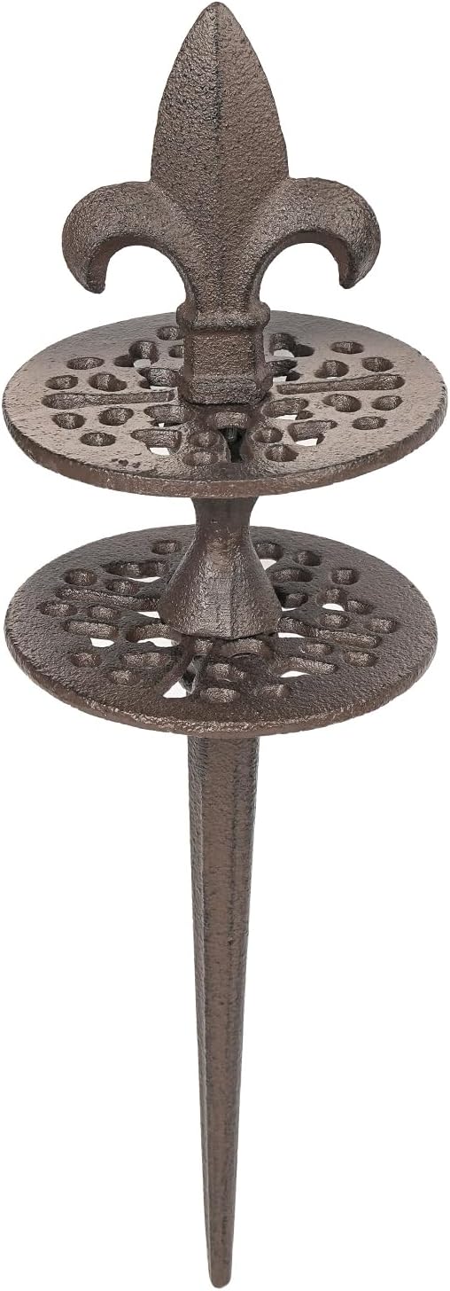 Sungmor Vintage Cast Iron Garden Hose Guide - Heavy Duty Hose Guide Stake for Lawns & Yard,Decoration Stake,Outdoor Water Pipe Decor