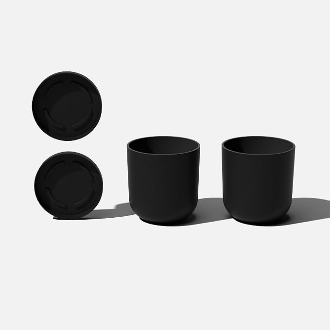 Veradek Mason Series Lima Planter - Round Planter for Indoor or Outdoor Porch/Garden | Made from Plastic-Stone Composite with Drainage Holes | Modern Décor for Succulents, Flowers, Small Plants