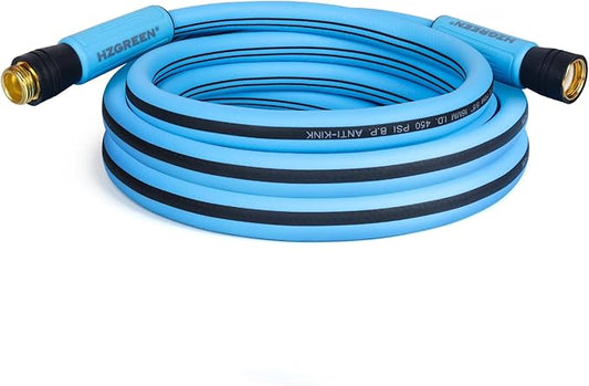 Garden Hose 5/8" x15FT, Heavy Duty 450B.P Water Hose Lawn & Garden Watering Equipment 3/4" Solid Brass Fittings