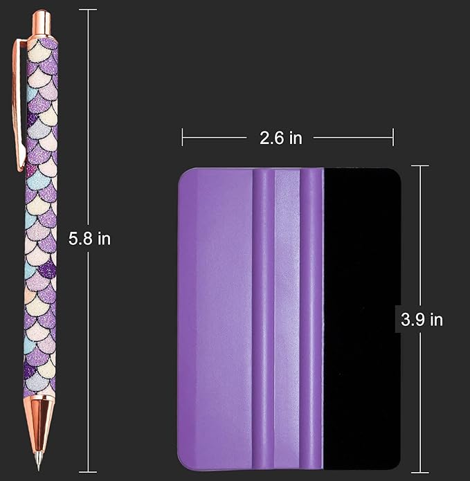Craft Weeding Pen Tool Set, Essential Adhesive Vinyl Kits, Precision Pin Pen Tools for Cricut Air Silhouette Siser Oracal Accessories, Purple