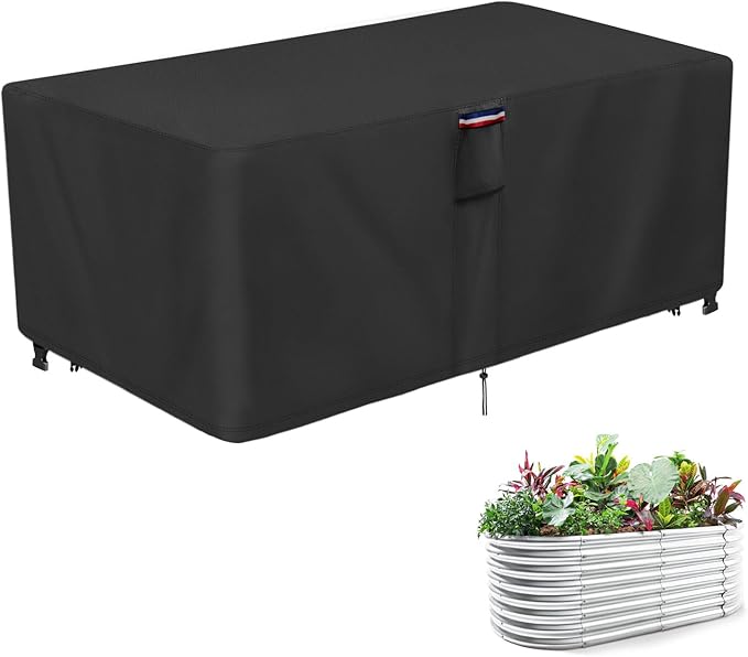 Plant Covers Freeze Protection, Fit 6x3 FT Raised Garden Beds - Heavy Duty Frost Cover for Outdoor Winter Frost Cold Weather, Black 73" x 37" x 25"