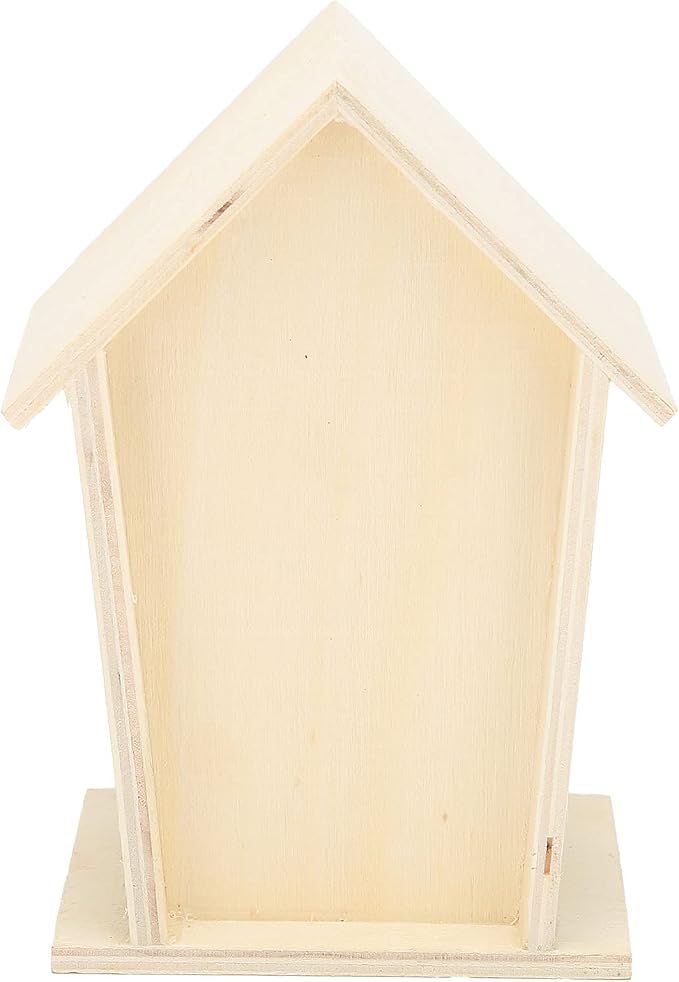 Bee House, Wooden Insect Hotel Hanging Bamboo Bees Hive Habitat Bug Garden Shelter Insects House Decoration Beneficial Nests Box Decorations for Butterfly Bird Outdoors Attracts Pollinators 2PCS