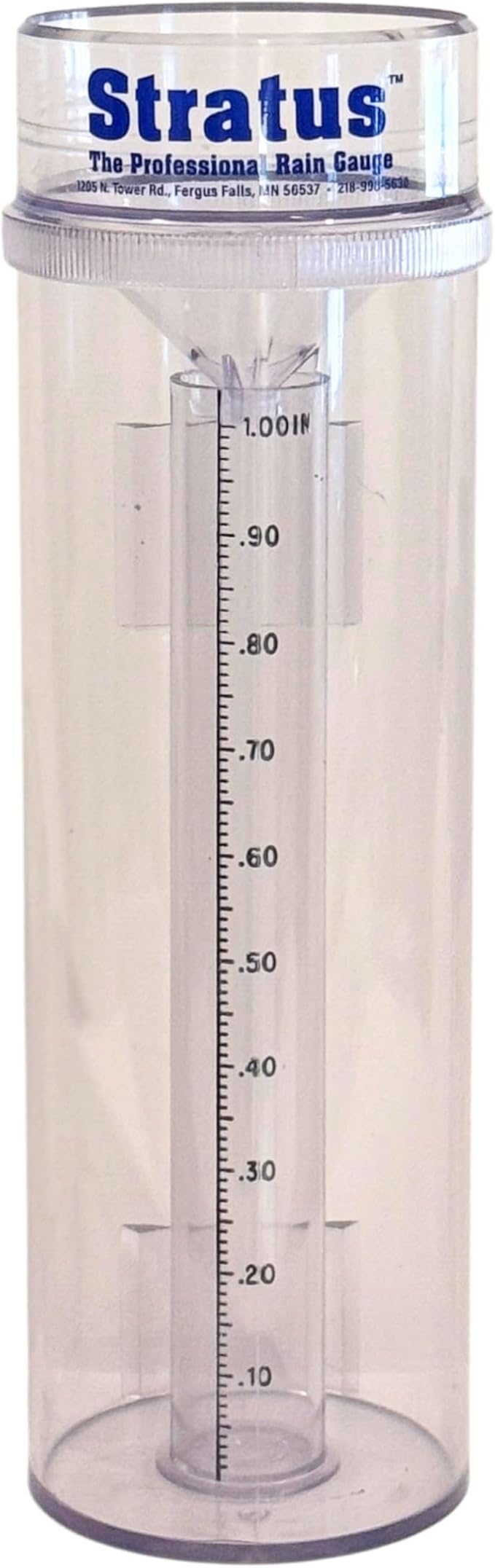 Stratus Precision Rain Gauge – 14" All-Weather Gauge with mounting Bracket, Accurate to 1/100", Durable and Easy to Read for Gardeners, Meteorologists, and Weather Enthusiasts