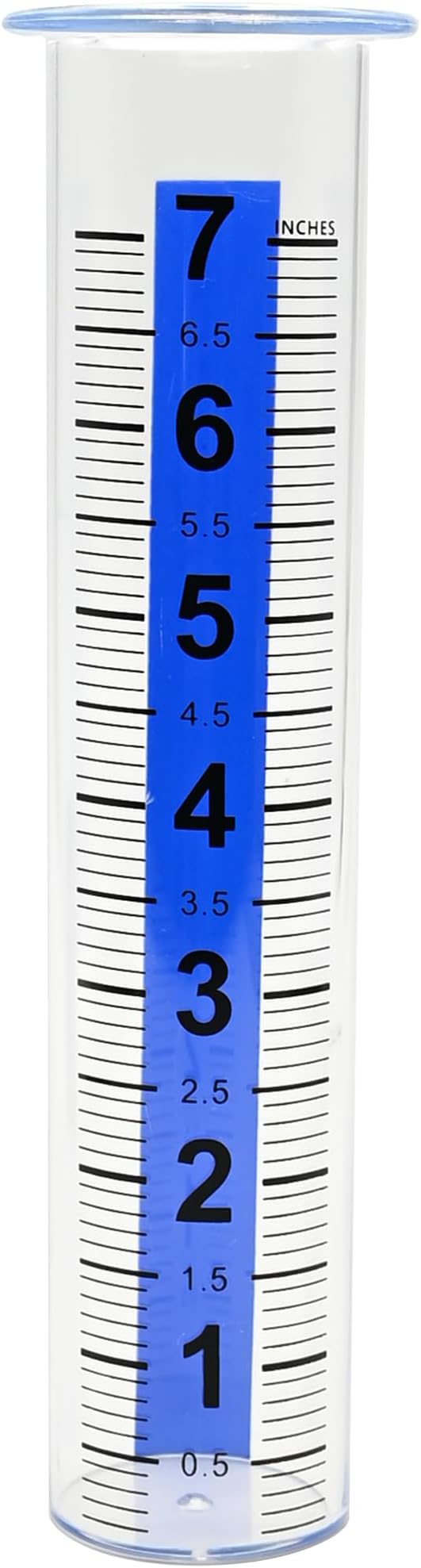7" Plastic Rain Gauge Replacement Tube, 8.23 x 2.24 x 1.65 inches Cold Resistance Crack Resistance for Outdoor Garden Yard Home, 1PCS