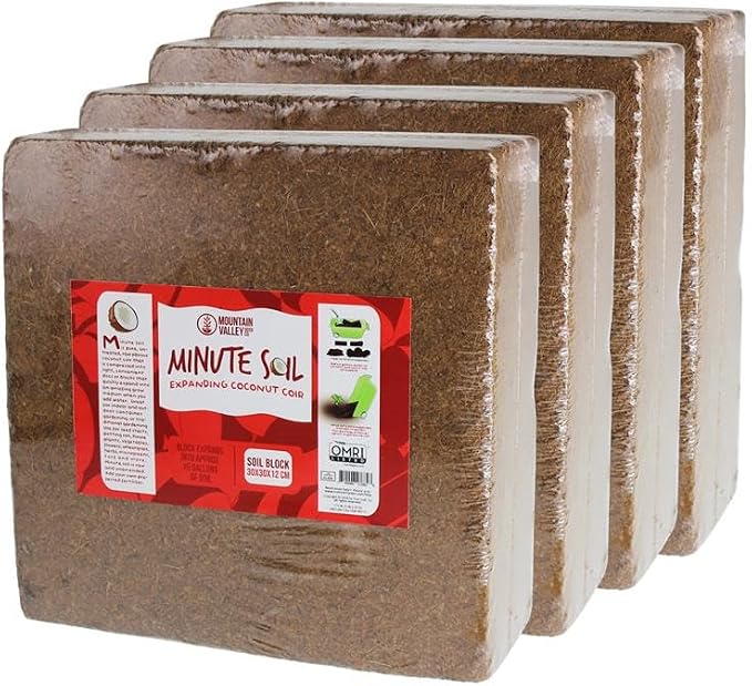Minute Soil Block - Coco Coir - Compressed - Blocks & Bulk (4 Blocks)