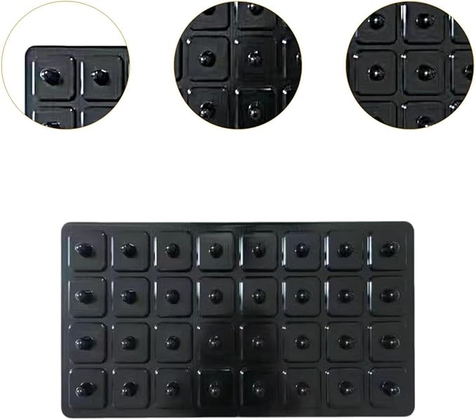 Seed Dibber Seedling Tray Tool Labor Saving Gardener Gift with Handle Garden Tool Quickly Setting Out Seed Spacer Soil Digger 50 Hole(32 Hole)