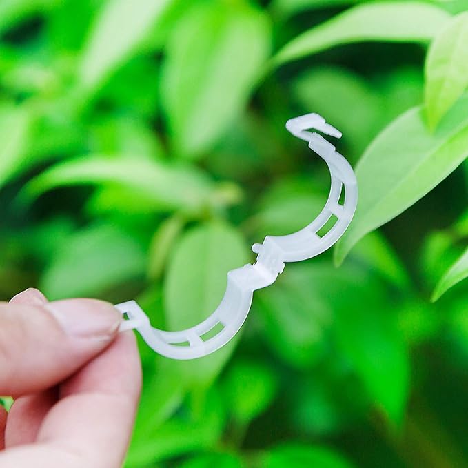 200PCS Plant Support Clips, Tomato Crop Vine Fixing Clips for Fixation of Tomato, Sweet Pepper, Eggplant, and Fruit Vegetables