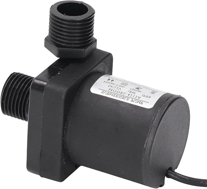 Mini Brushless Submersible Water Pump - NeilBee 12v Ultra Quiet Motor Micro Water Cooling Pump, Multifunction Threaded Water Pump, Submersible Pump for Aquaponics Garden Fountain
