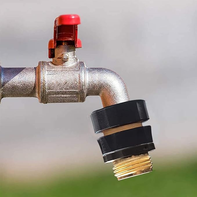 Xiny Tool 3/4 Inch Garden Hose Quick Connect, Quick Connect Garden Hose Fittings, Male and Female Water Quick Release Hose Connector (4 Pack)