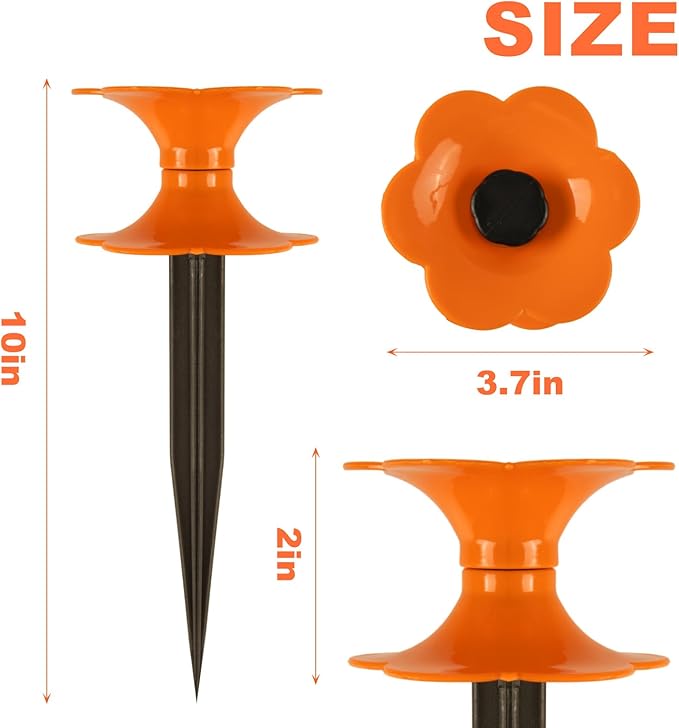 10 Inch Garden Hose Guide Heavy Duty Hose Guide Spike Hose Guide Stake For Garden Decorative, Lawn & Patio, Plant & Flower Bed Protection 2 Pack