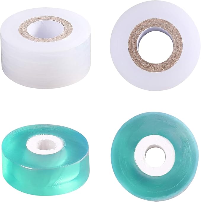 4 Pcs Grafting Tape for Fruit Trees,Garden Plant Nursery Tape Stretchable Self Adhesive Membrane Clear Floristry Film,Plant Repair Budding Tape