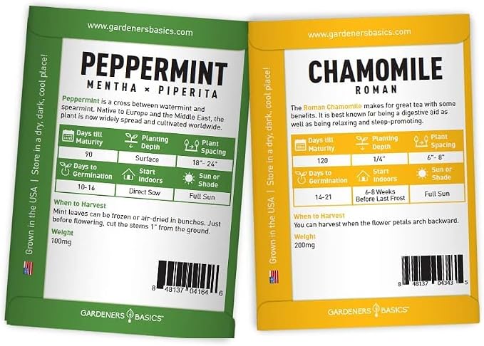 Herb Growing Kit Indoor for Hydroponics and Aquaponics- Includes Medicinal Lavender, Chamomile, Lemon Balm, Peppermint and Echinacea Heirloom Garden Seeds, Grow Seedpods Domes