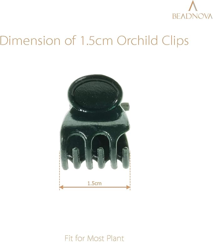 BEADNOVA Plant Clips 100Pcs Orchid Clips Orchid Support Clips Vine Clips Plant Clips for Support Flower Orchid Vine (100PCS)