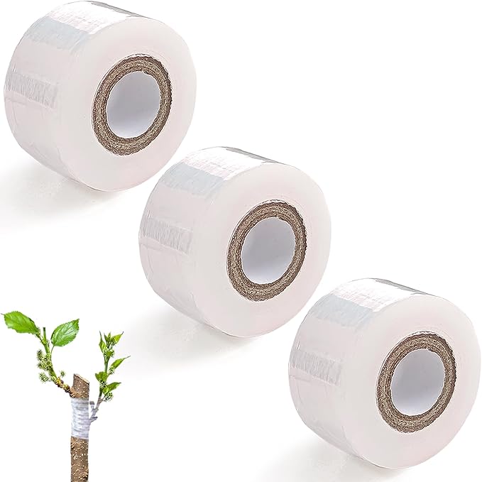 3 Pack Plant Grafting Tapes Stretchable Plant Repair Tapes Garden Grafting Tape,Graftings Film,Plants Tape for Broken Stem,Perfect for Fruit Floral Tree and Plants