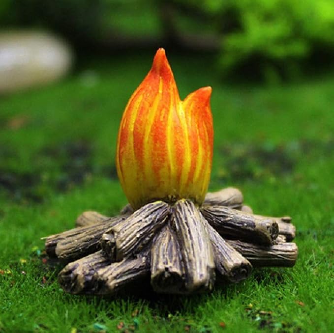 MUAMAX Miniature Garden Gnomes Fairy Garden Gnome Figurines Small Fairy Gardens Accessories Funny Campfire Gnomes Set of 3