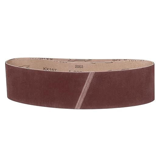 6 x 48 Inch Sanding Belt, 2 Pcs 320 Grit Knife Sharpener Belts Work Sharpening for Belt Sander Knife Carving Tool Metal Working