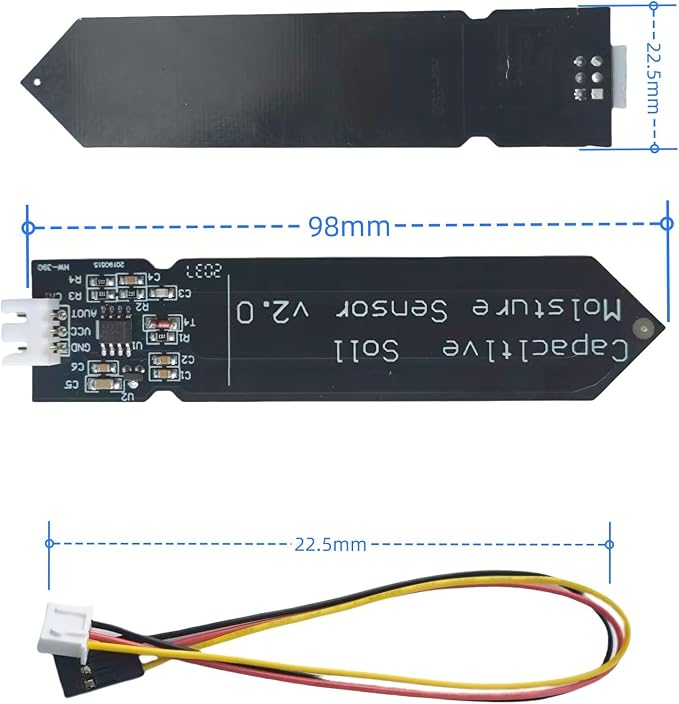 10Pcs 3.3V Capacitive Soil Moisture Sensor Module | Compatible with Arduino Raspberry Pi