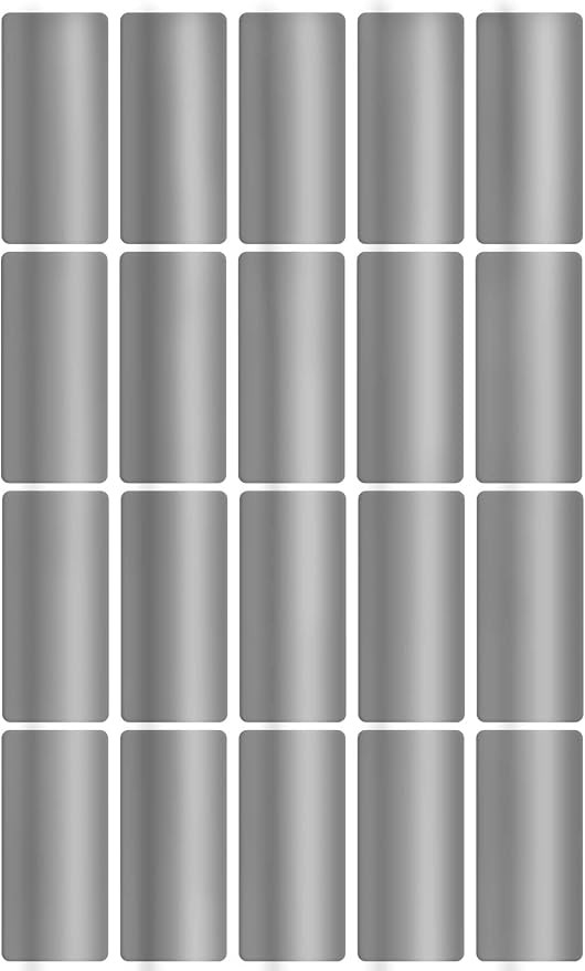 Royal Green Metallic Adhesive Rectangles 40mm x 19mm (1.57 inch x 0.75) Silver Color Coding Labels 1000 Pack