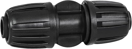 10 Pack 1/2 Inch Drip Irrigation Coupling Fittings (1/2" ID x 0.65" OD) - 1/2'' Drip Line Anti-Drop Barbed Lock Nut Coupler Connectors for 1/2 Inch Drip Irrigation Tubing Irrigation System