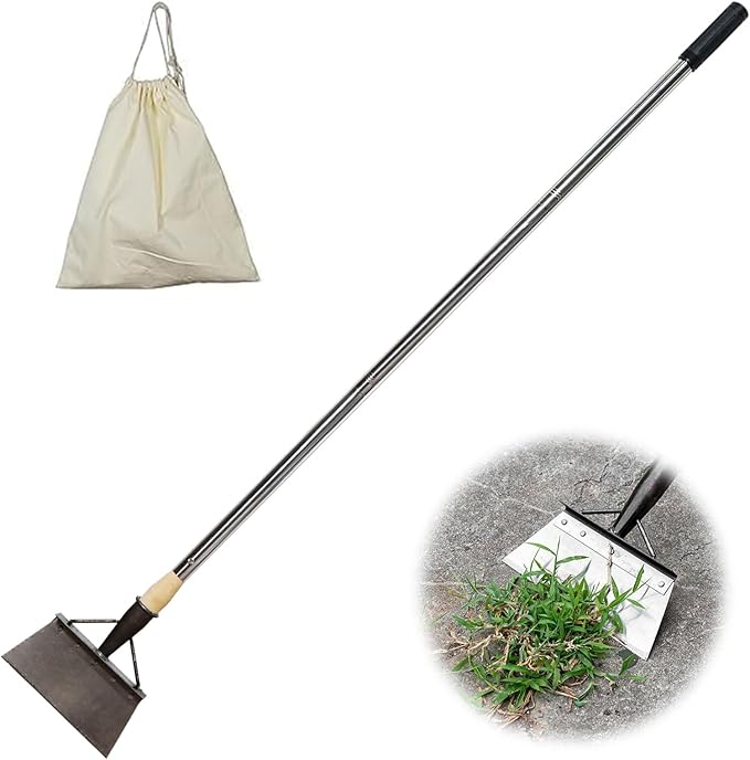 Metal Snow Shovel,Multifunctional Cleaning Shovel Long Handle Steel Flat Shovel for Landscaping, Farm Weeding Tool, Ice Scraper for Outdoor Camping Weeding Planting