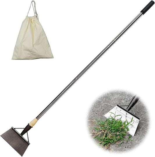 Metal Snow Shovel,Multifunctional Cleaning Shovel Long Handle Steel Flat Shovel for Landscaping, Farm Weeding Tool, Ice Scraper for Outdoor Camping Weeding Planting