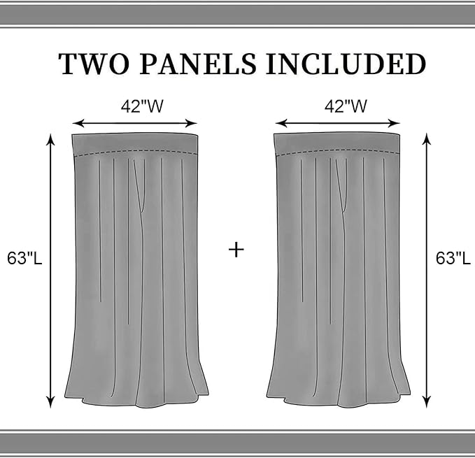 Farmhouse Curtains, Rustic Black White Checkered Plaid Wood Board Country Cottage Old Plank Botanical Wreath Drapes Window Curtains for Living Room Bedroom Kitchen Home 2 Panels, 84"x63" Inch