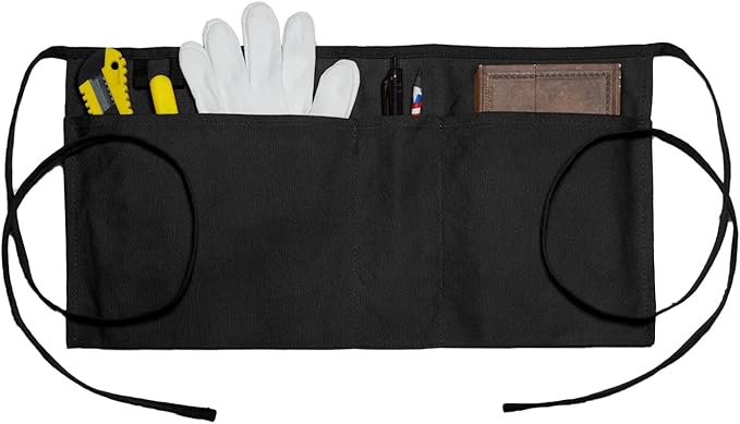 Canvas Work Waist Apron with 3 Pocket
