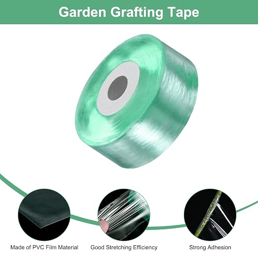 M METERXITY 2-Pack Grafting Tape, 131yards x 0.8"(L x W) Tree Grafting Tape Per Pack, Plant Repair, Stretchable Floristry Film for Tree/Fruit/Poly Budding