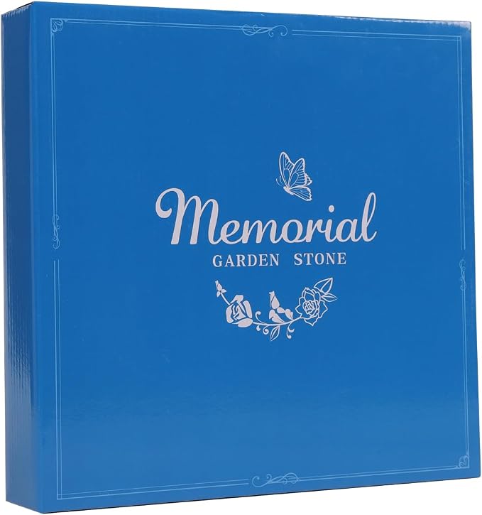 10 Inch Polyresin Memorial Garden Stone, Sympathy Gift for Loss of Mom, Memorial Plaques for Outdoors, Garden Stones in Memory of Loved Ones, Remembrance of Beloved Mather (Mom)
