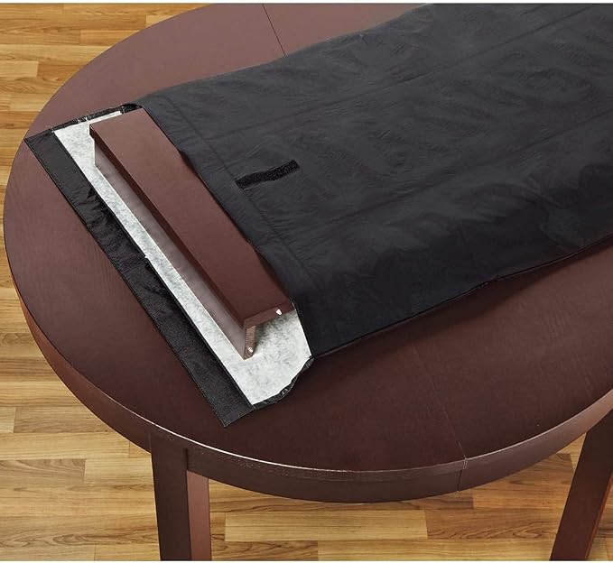 Table Leaf Storage Bag Padded, Heavy Duty Dining Table Leaf Bag, 51 x 24in Extra Thick Flannel Backing Interior/Exterior Dining Table Cover, Scratch Resistant, Fit 50 × 20in Table Leaves