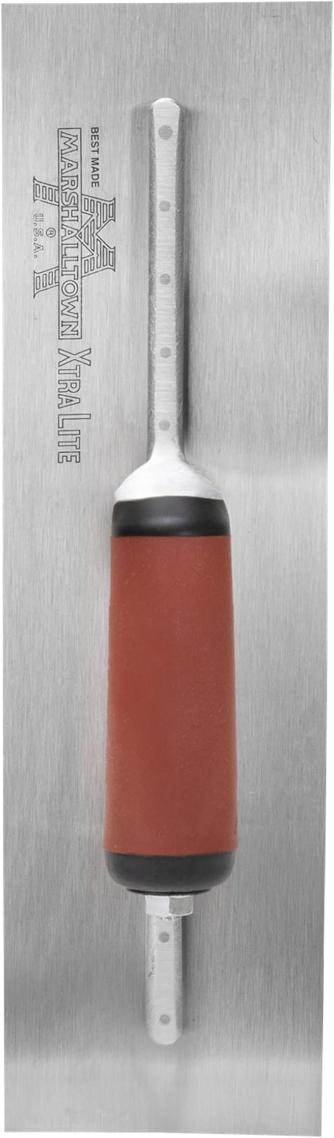 MARSHALLTOWN High Carbon Steel Finishing Trowel, 4 x 14 Inch Concrete, Masonry and Drywall Finishing Tool, Made in the USA, MXS57D