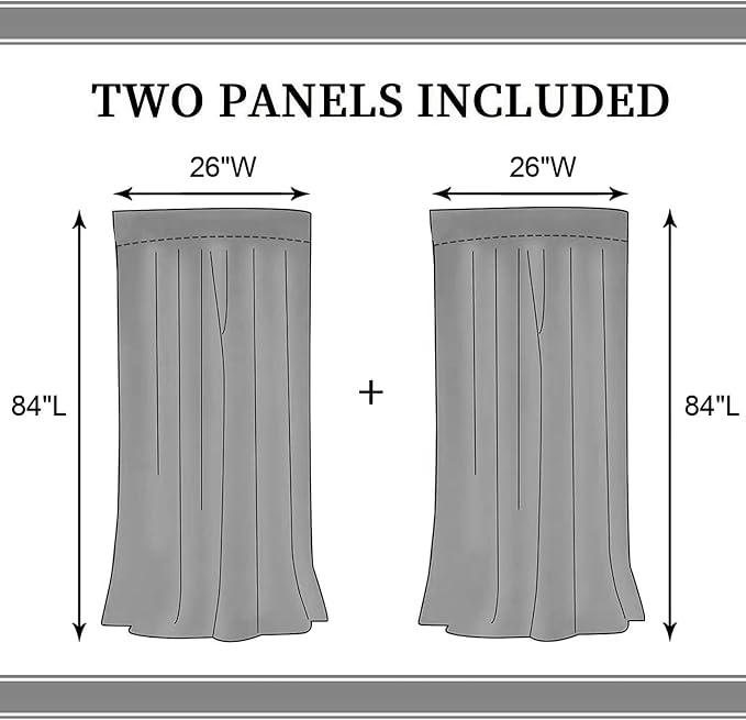 Farmhouse Wooden Curtains, Rustic Brown Wood Board Bible Verse Cross Country Cottage Western Barnwood Garage Old Plank Drapes Window Curtains for Living Room Bedroom Kitchen 2 Panels, 52"x84" Inch