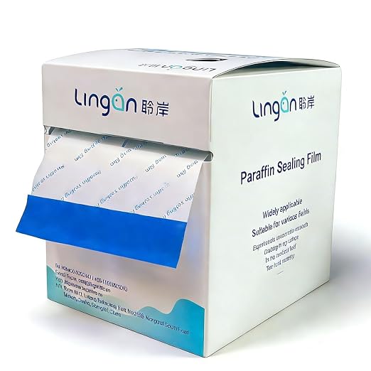 Sealing Film,Transparent Laboratory Grafting Tape for Petri Dish, Plastic Lab Sealing Film (3.94"W×49.2' Roll)