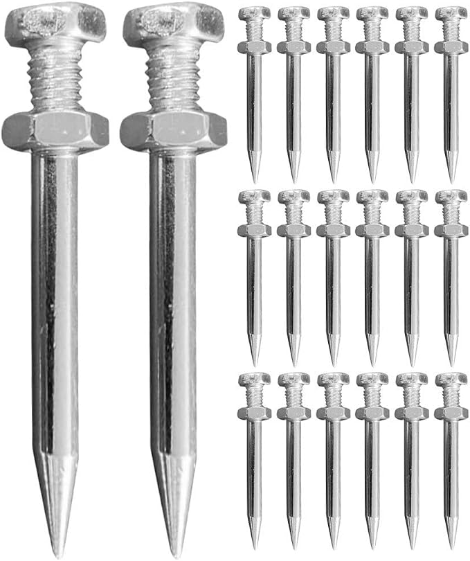 Veemoon 20pcs 3-Inch Soil Aerator Replacement Spikes - Aerator Tines for Lawn Shoes for Healthy Grass Growth and Aeration Needs