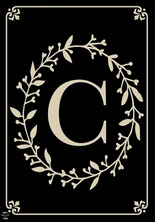 Briarwood Lane Classic Monogram Letter C Garden Flag