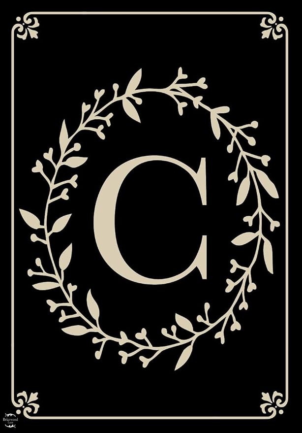 Briarwood Lane Classic Monogram Letter C Garden Flag