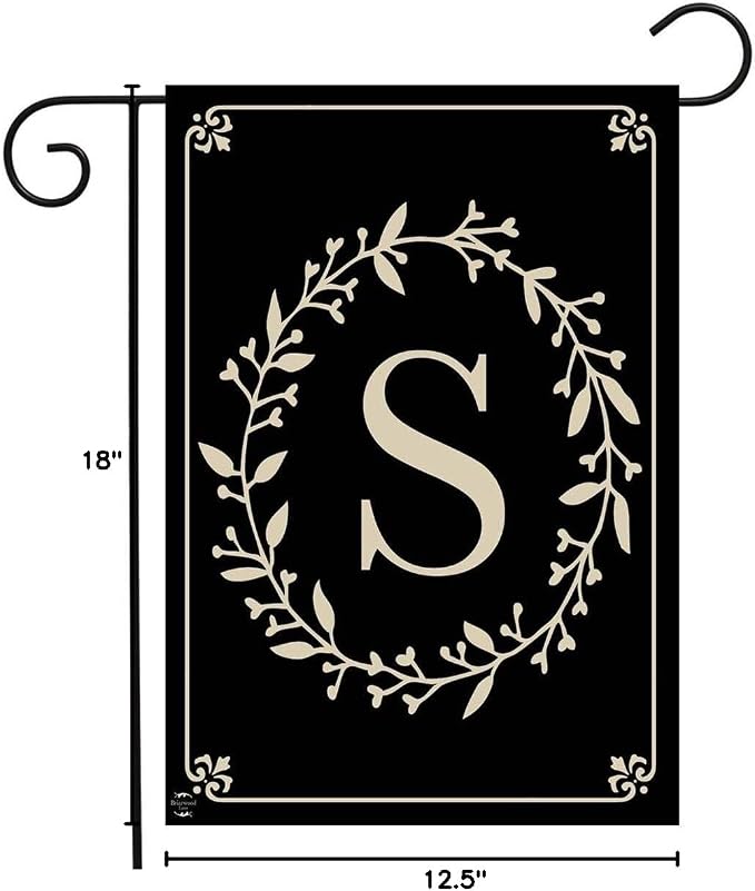 Briarwood Lane Classic Monogram Letter S Garden Flag