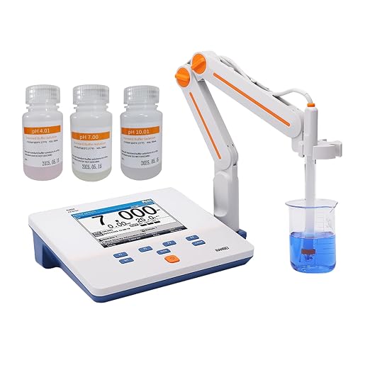 High Precision Lab Benchtop pH Meter,Data Storage 500 Sets,0.002 pH Accuracy,Support for USB or RS-232 Communication,1-5 Points Auto Calibration,High Resolution LCD Display, 5.7 inch (PH400F)