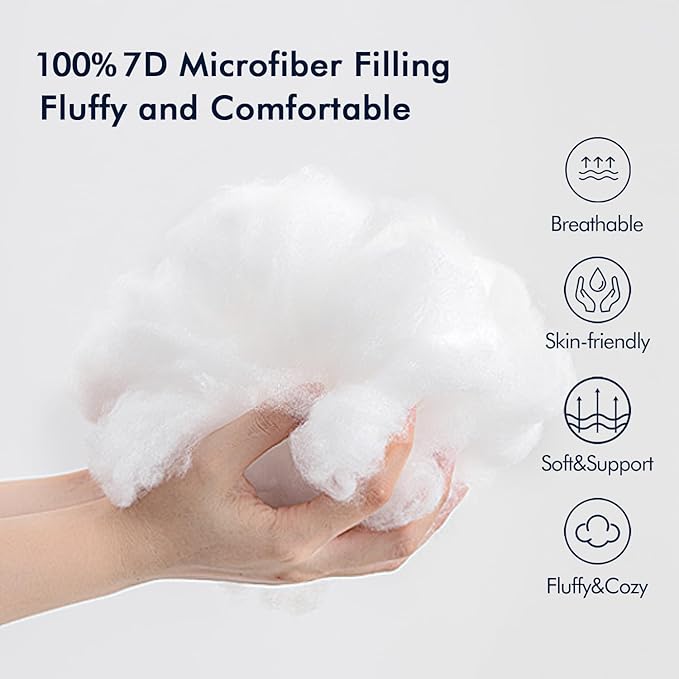 MIULEE Pack of 2 14x20 Outdoor Pillow Inserts, Outdoor Throw Pillows Water-Resistant Decorative Premium Lumbar Pillow Stuffer Sham for Porch Swing Couch Sofa Cushion Patio Furniture