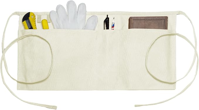 Canvas Work Waist Apron with 3 Pocket