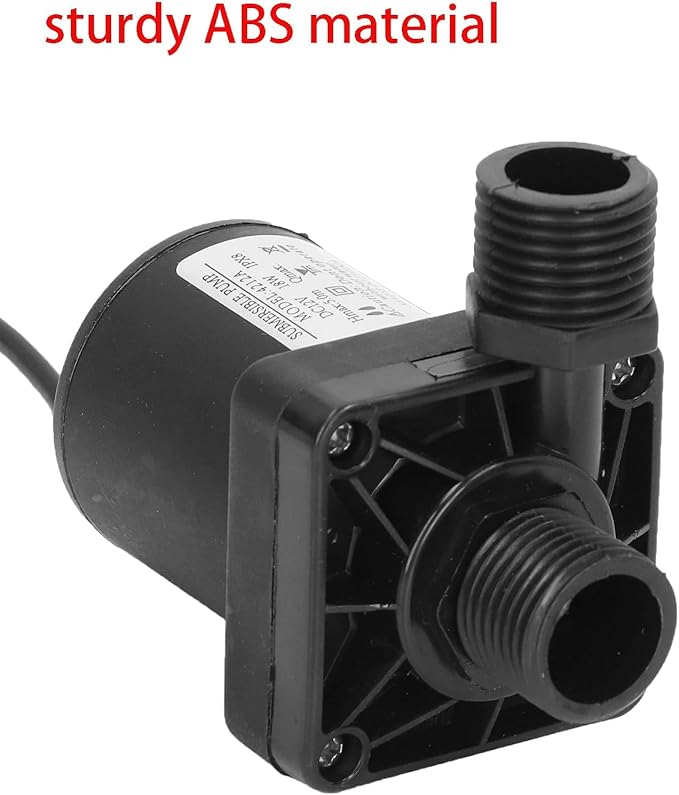 Mini Brushless Submersible Water Pump - NeilBee 12v Ultra Quiet Motor Micro Water Cooling Pump, Multifunction Threaded Water Pump, Submersible Pump for Aquaponics Garden Fountain