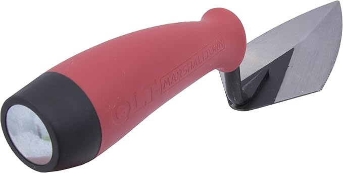 MARSHALLTOWN QLT Pointing Trowel, 5 x 2 1/2 Cement and Mortar Finishing Tool, Soft Grip, PTSG525