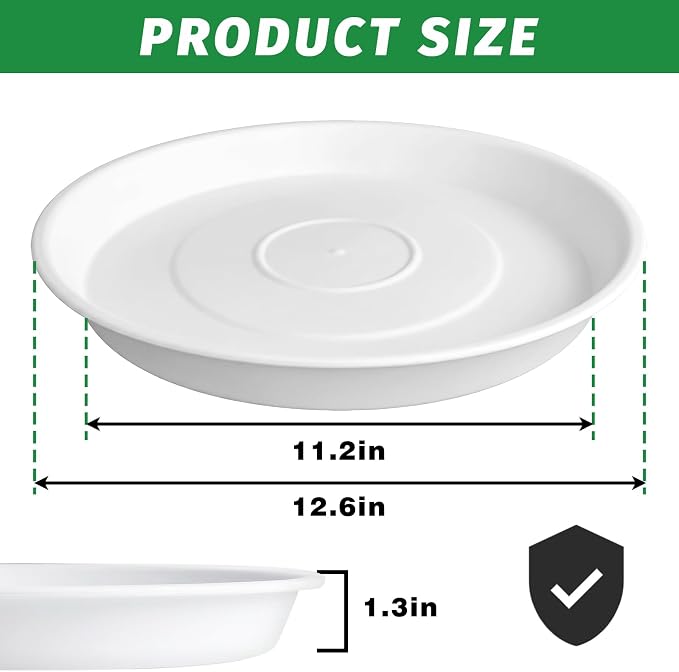 U0U 3Pcs Round Stepping Stone Mold,12.6" White Cement Molds for Concrete,Plastic Concrete Molds for Casting Garden Pathmate Pavement Precast and Forms Walkway (White, 12.6"/3PCS)