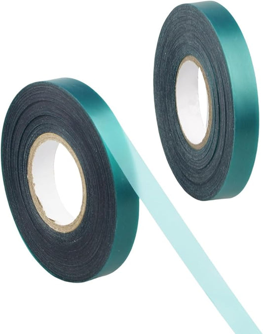 2 Rolls Stretch Plant Tie Tape, 1/2" Total 300 feet Green Garden Tie Tape for Indoor Outdoor Planting and Grafting